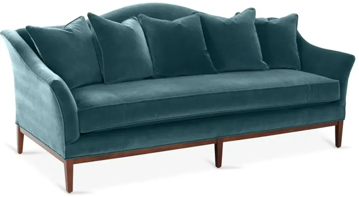 Eloise Camelback Sofa, Velvet