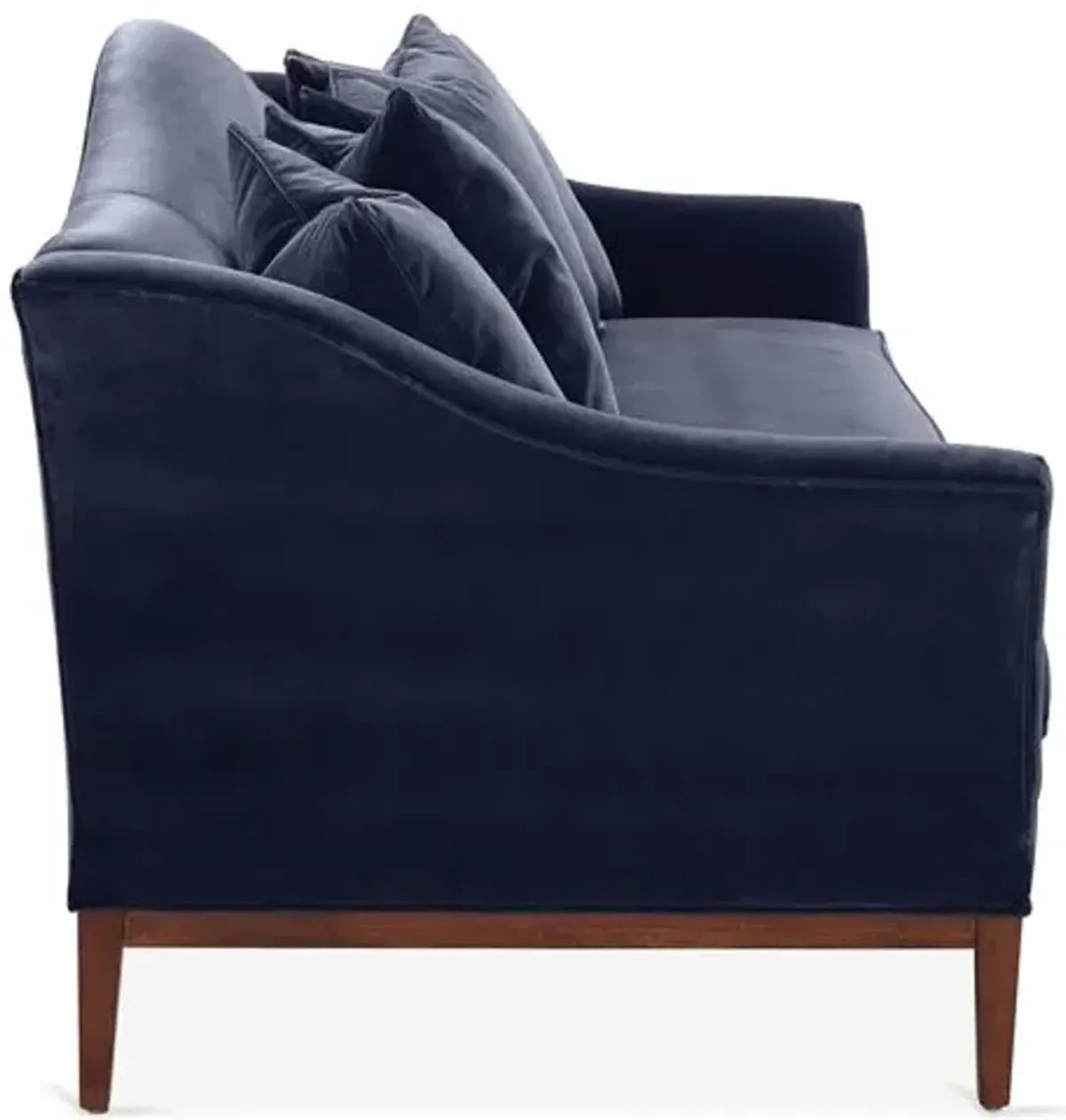 Eloise Camelback Sofa - Navy Velvet