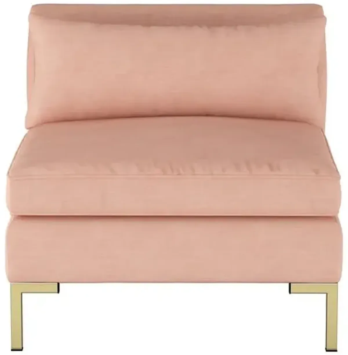 Marceau Slipper Chair - Handcrafted - Pink