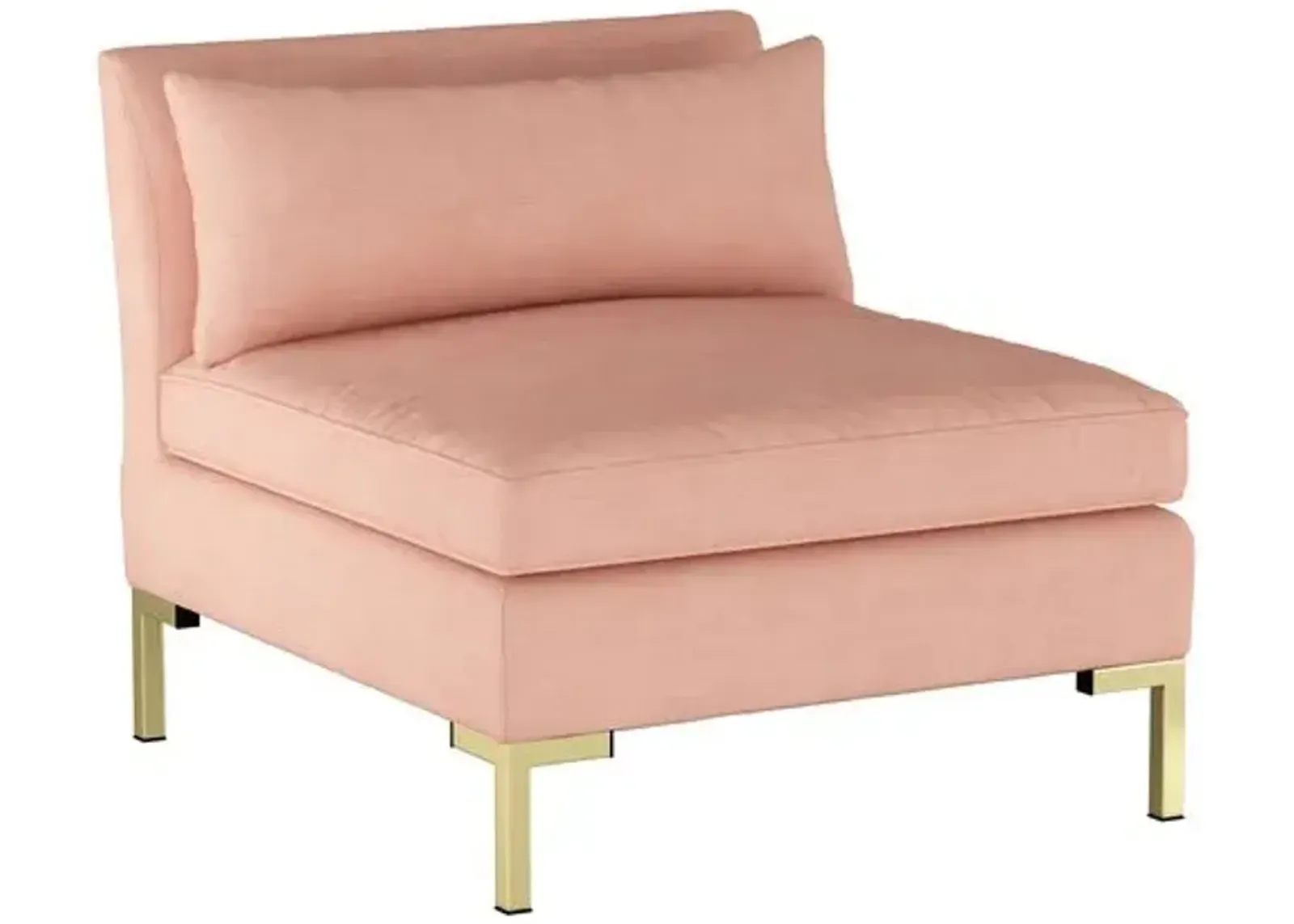 Marceau Slipper Chair - Handcrafted - Pink