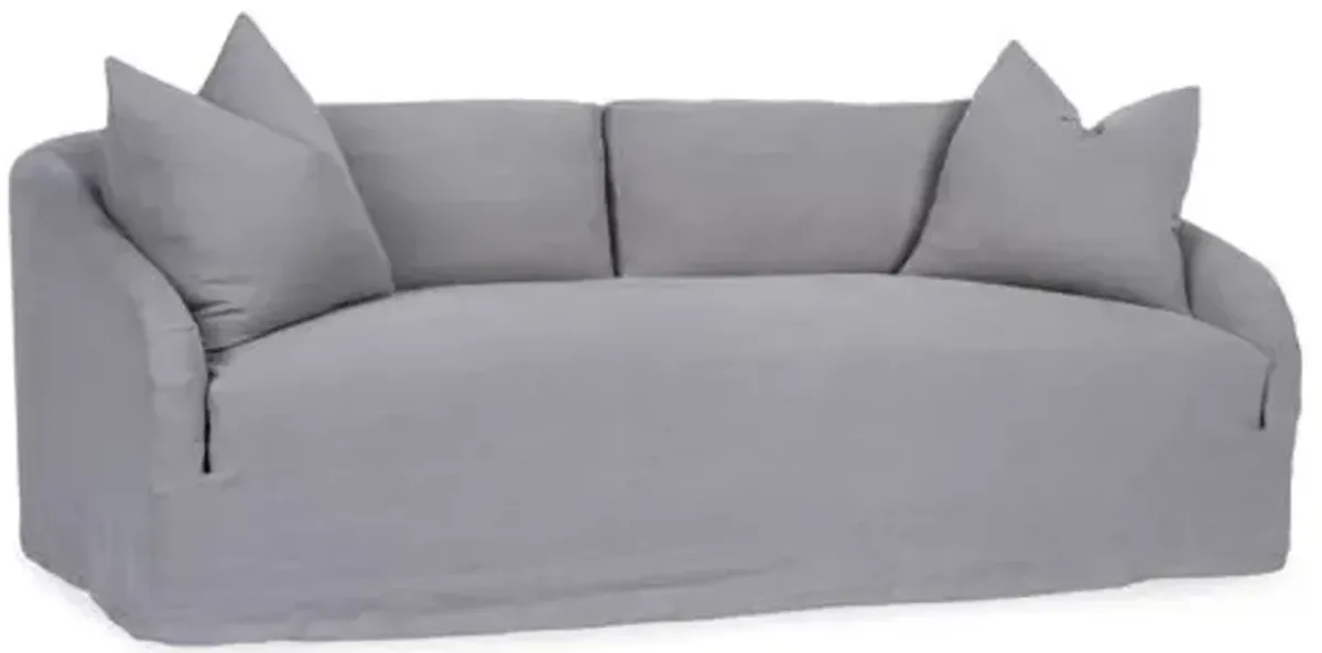 Reilly Slipcover Sofa - Light Gray Linen - Community