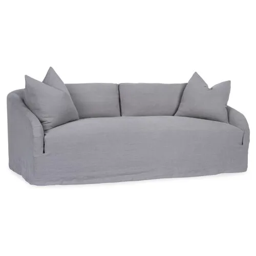 Reilly Slipcover Sofa - Light Gray Linen - Community