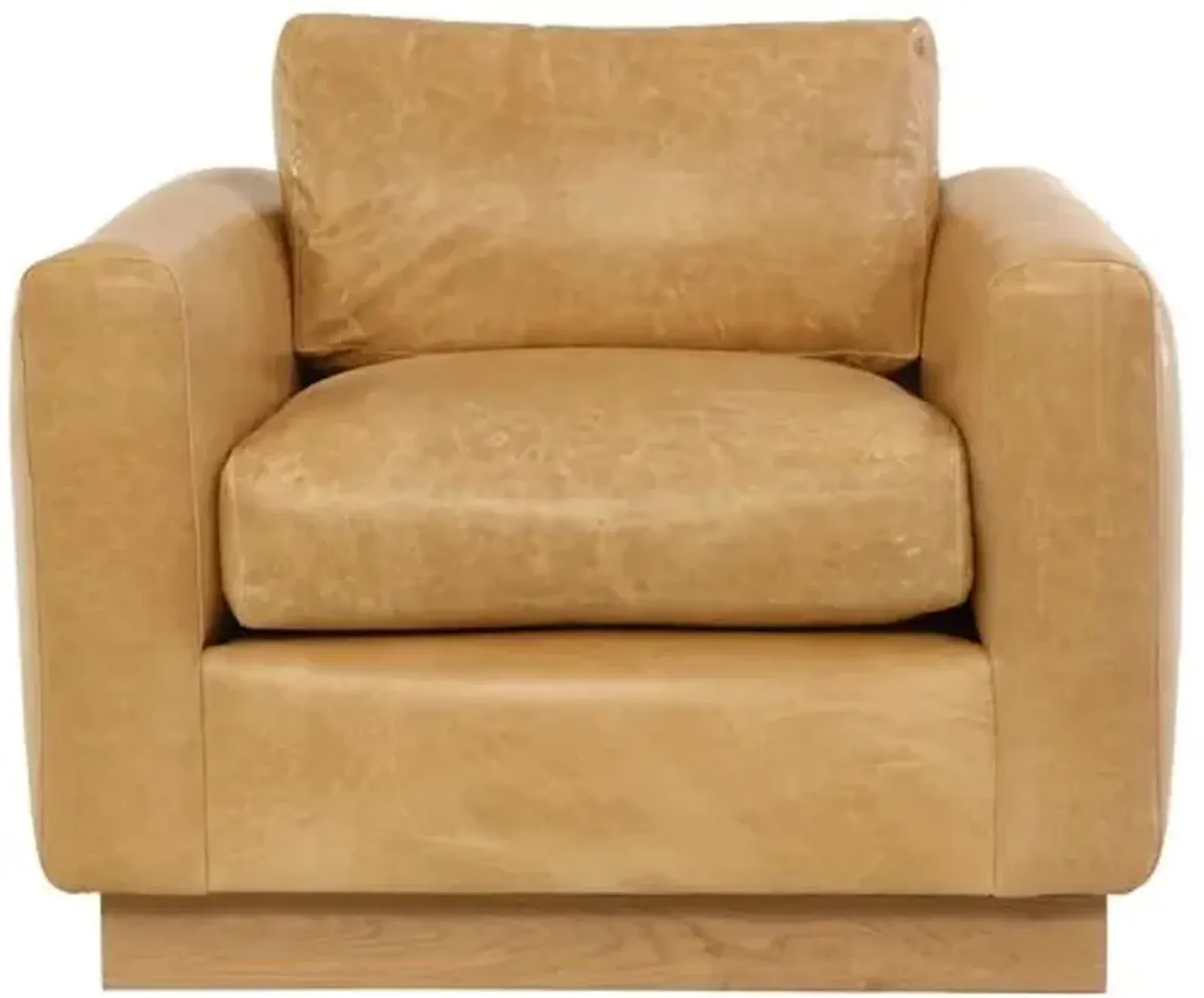 Furh Swivel Chair - Camel Leather - Community