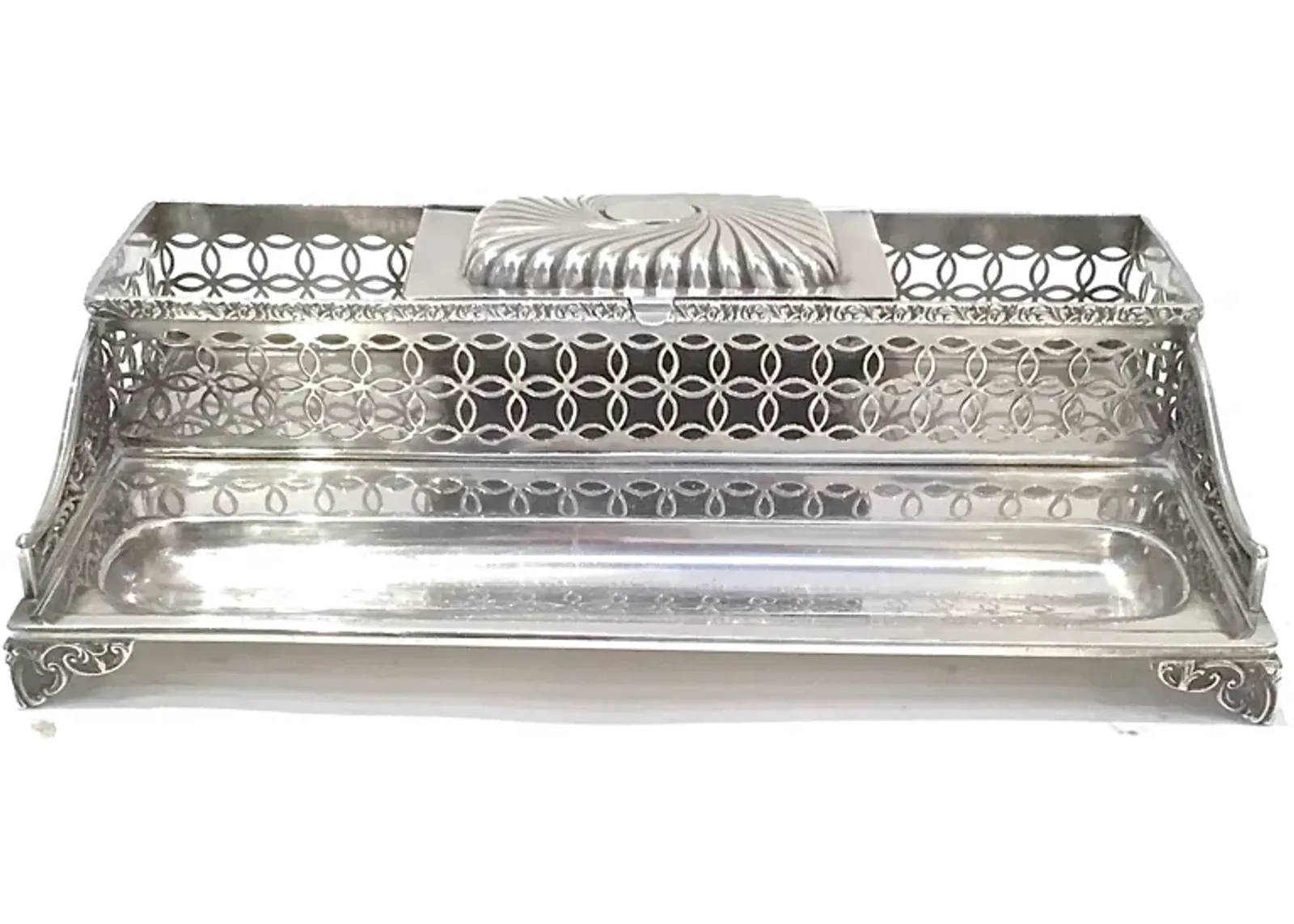 Sterling Silver Reticulated Inkwell - Vermilion Designs