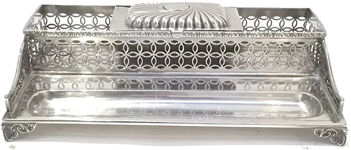 Sterling Silver Reticulated Inkwell - Vermilion Designs