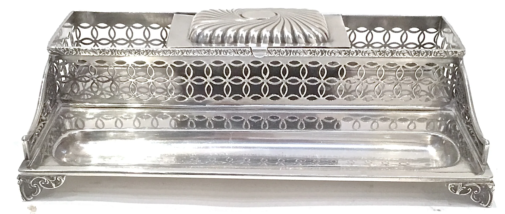 Sterling Silver Reticulated Inkwell - Vermilion Designs