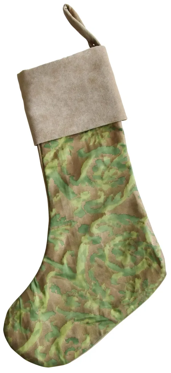 Italian Fortuny Christmas Stocking