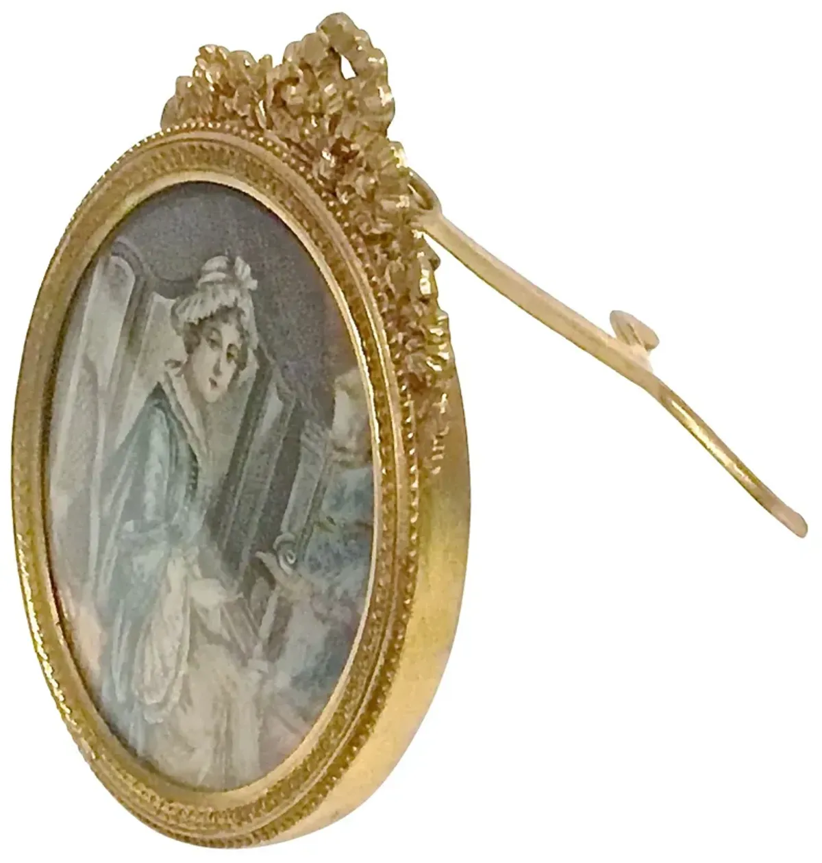 Portrait of Early 19th C. Woman - Vermilion Designs - gold