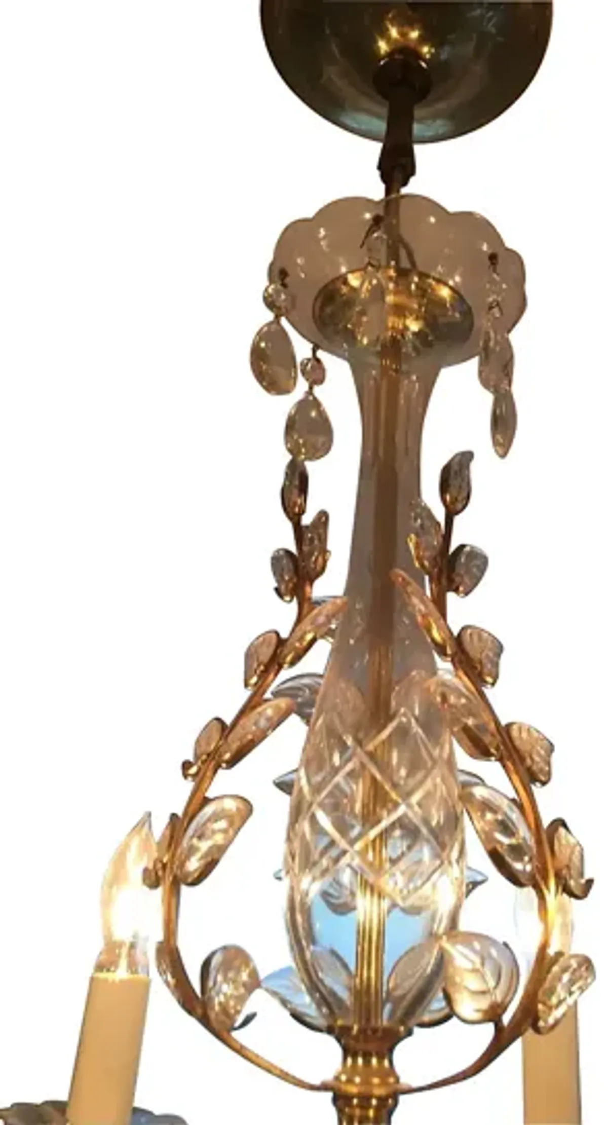 '50s Hollywood Regency Bagues Chandelier - Something Vintage - Gold