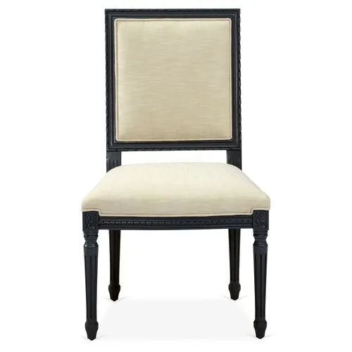 Exeter Side Chair - Ivory Crypton