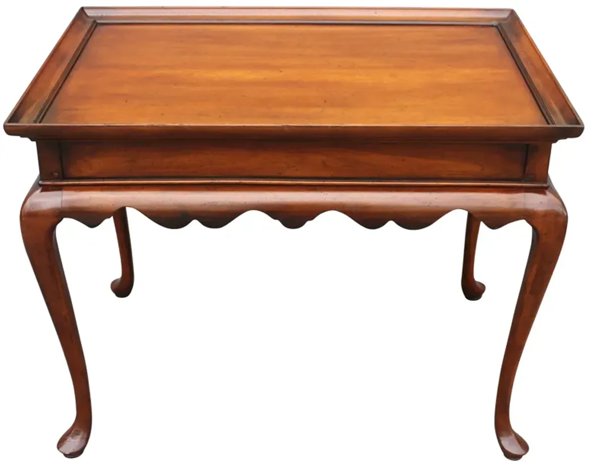 Queen Anne-Style Tea Table - Something Vintage - Brown