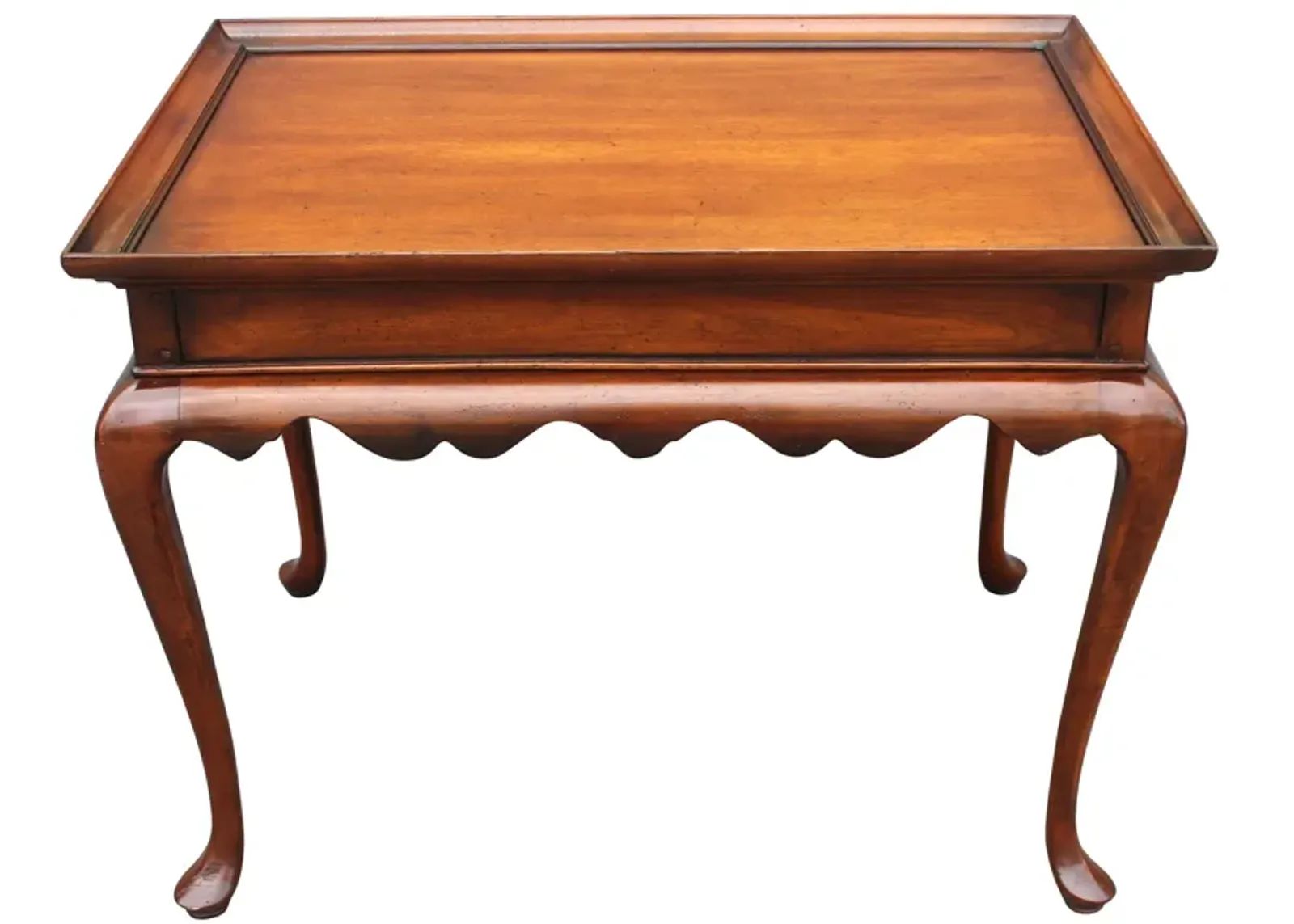 Queen Anne-Style Tea Table - Something Vintage - Brown