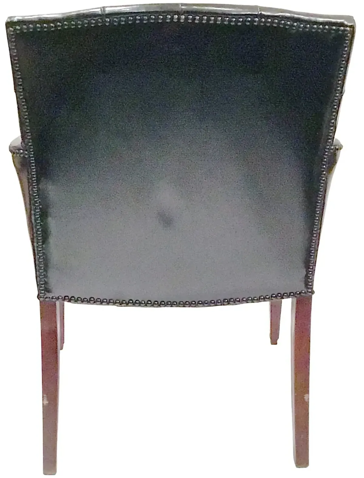 Tufted Leather Bergère - Vermilion Designs - Black