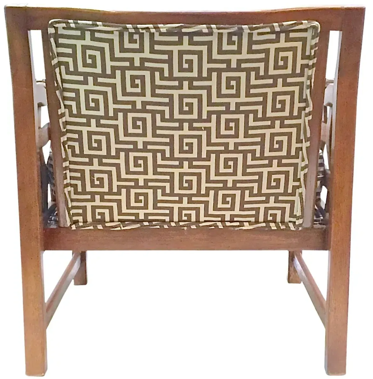 1960s Greek Key Club Chair - Vermilion Designs