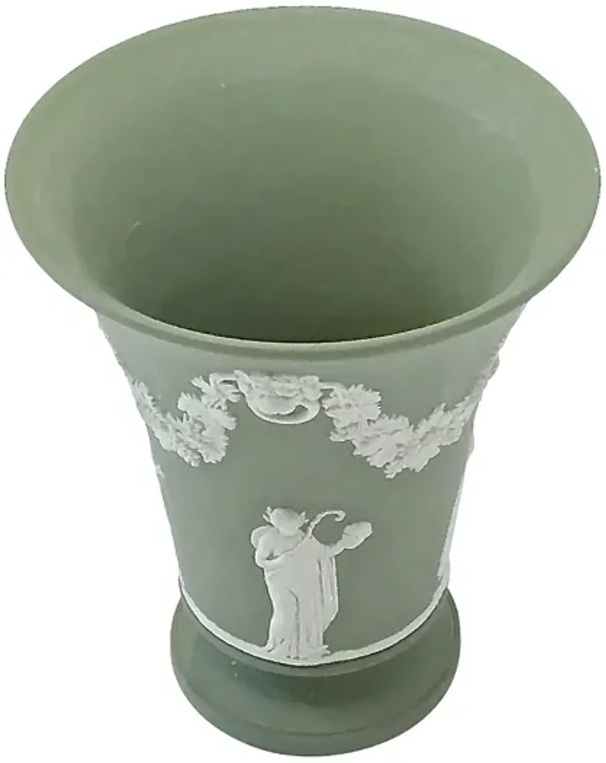 Antique Wedgwood Vase - Vermilion Designs - Green