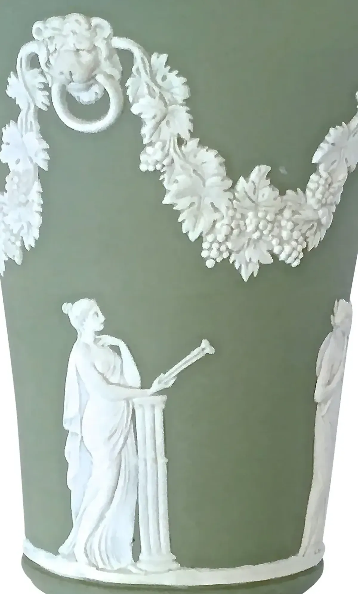 Antique Wedgwood Vase - Vermilion Designs - Green