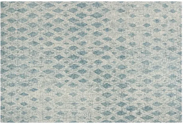 Huck Kids' Rug, Ivory/Blue