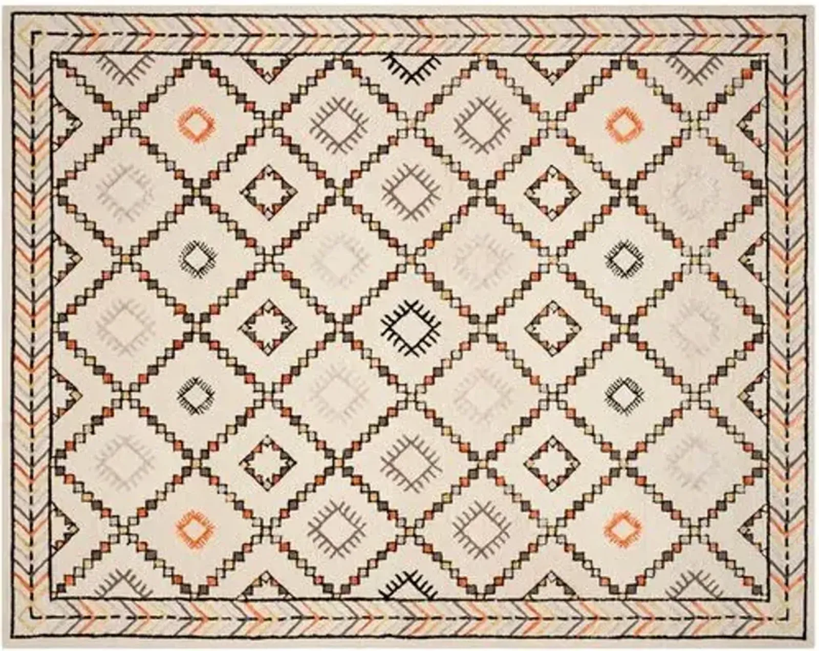 Izo Kids' Rug - Ivory - Ivory