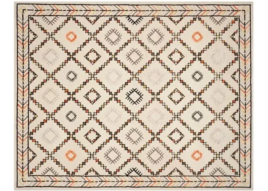 Izo Kids' Rug - Ivory - Ivory