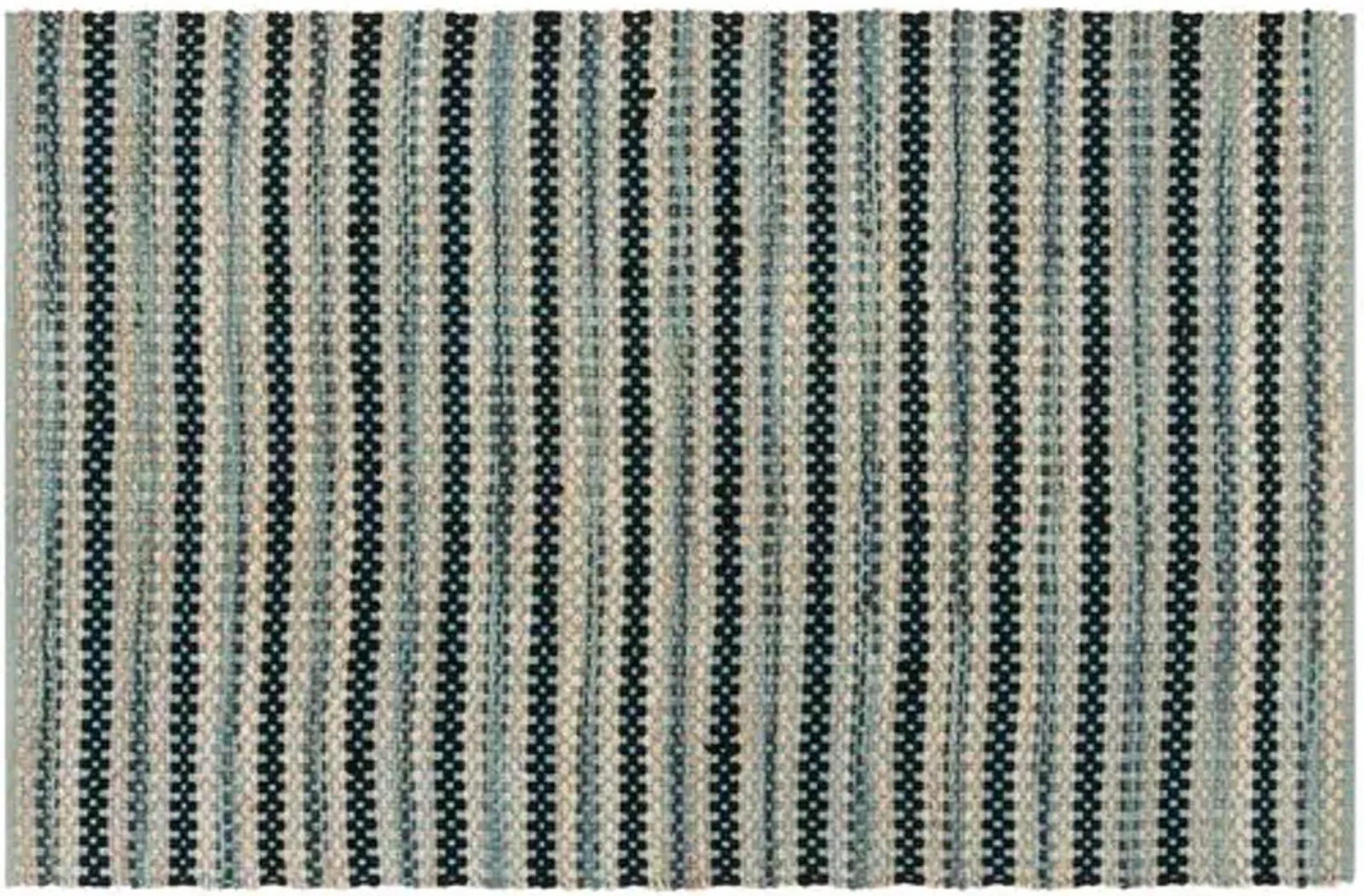 Ozit Jute-Blend Rug - Blue/Black - Blue