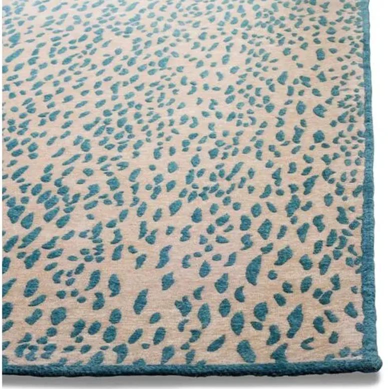 Jusst Rug - Beige/Blue - Blue