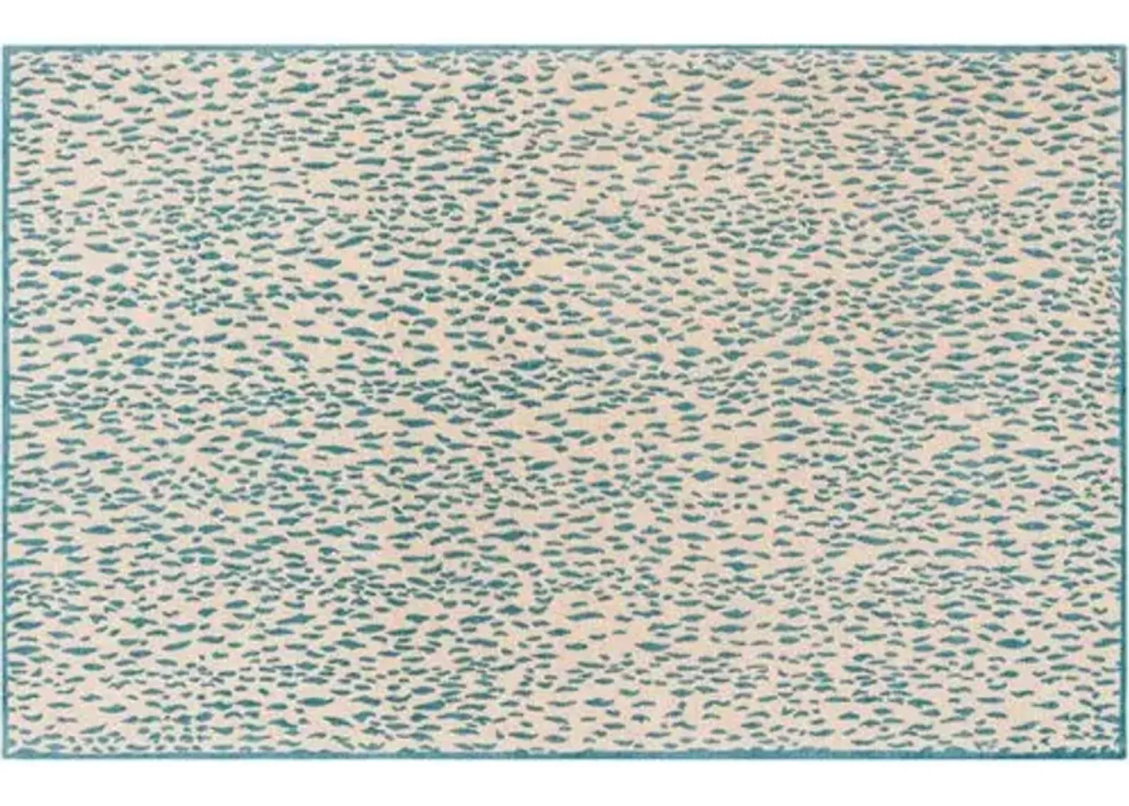 Jusst Rug - Beige/Blue - Blue