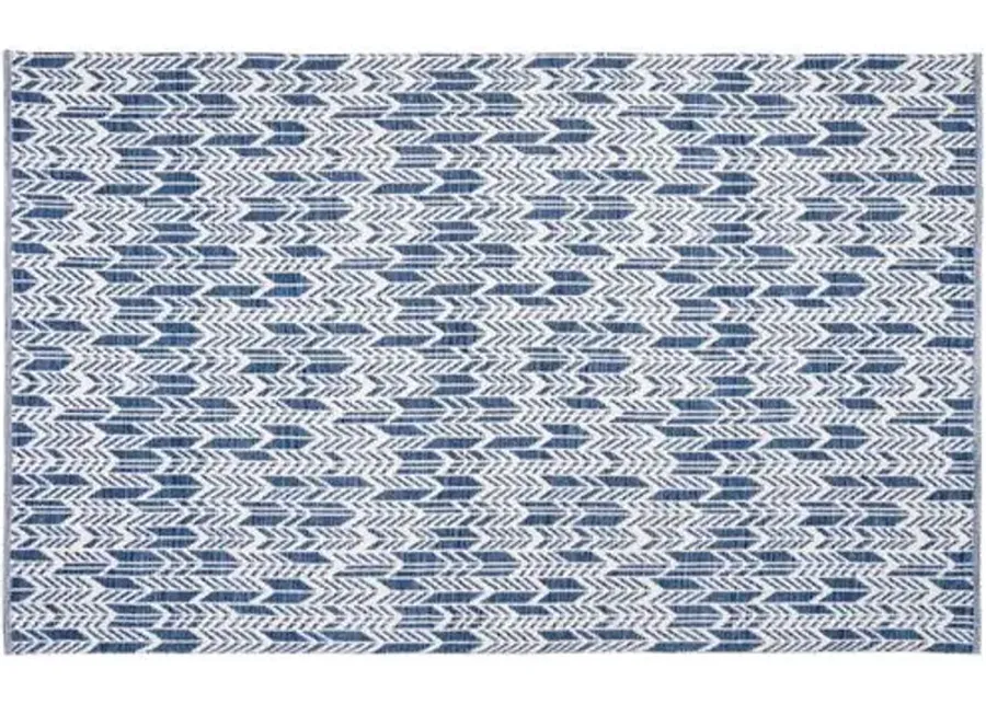 Suj Kids' Rug - Navy/Ivory - Blue - Blue