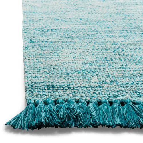 Pess Kids' Rug - Turquoise - Blue - Blue