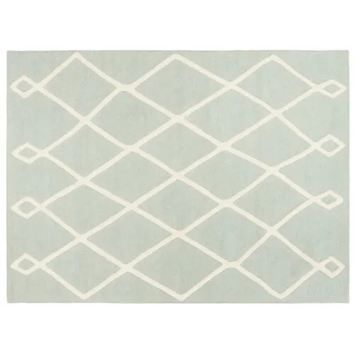 Fiiu Kids' Rug - Mint/Ivory - Green - Green