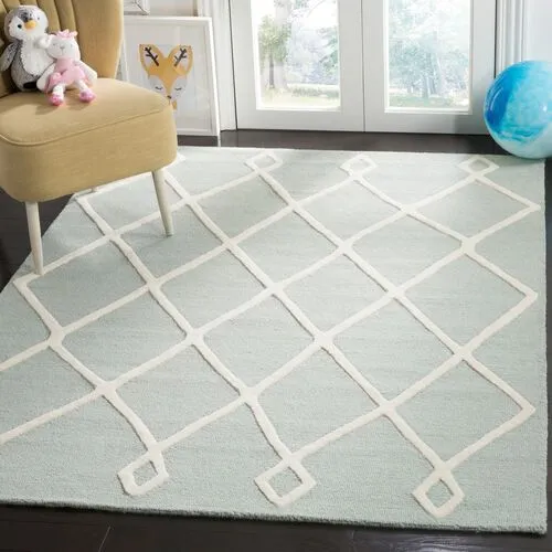 Fiiu Kids' Rug - Mint/Ivory - Green - Green