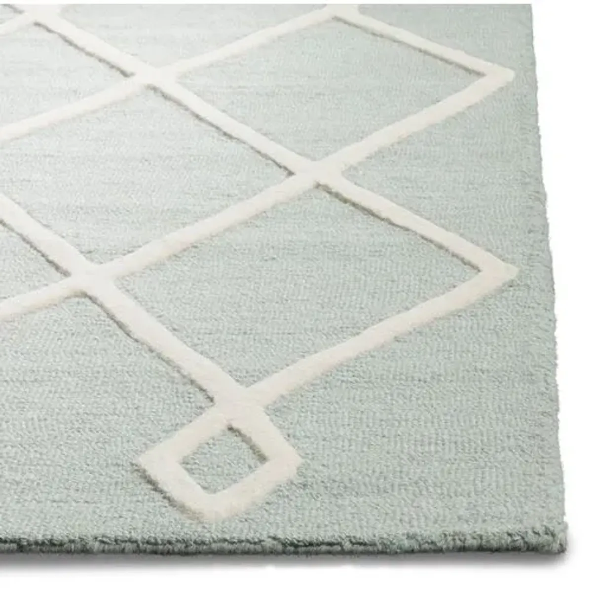 Fiiu Kids' Rug - Mint/Ivory - Green - Green