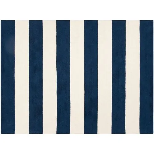 Tuux Rug - Navy/Ivory - Blue - Blue