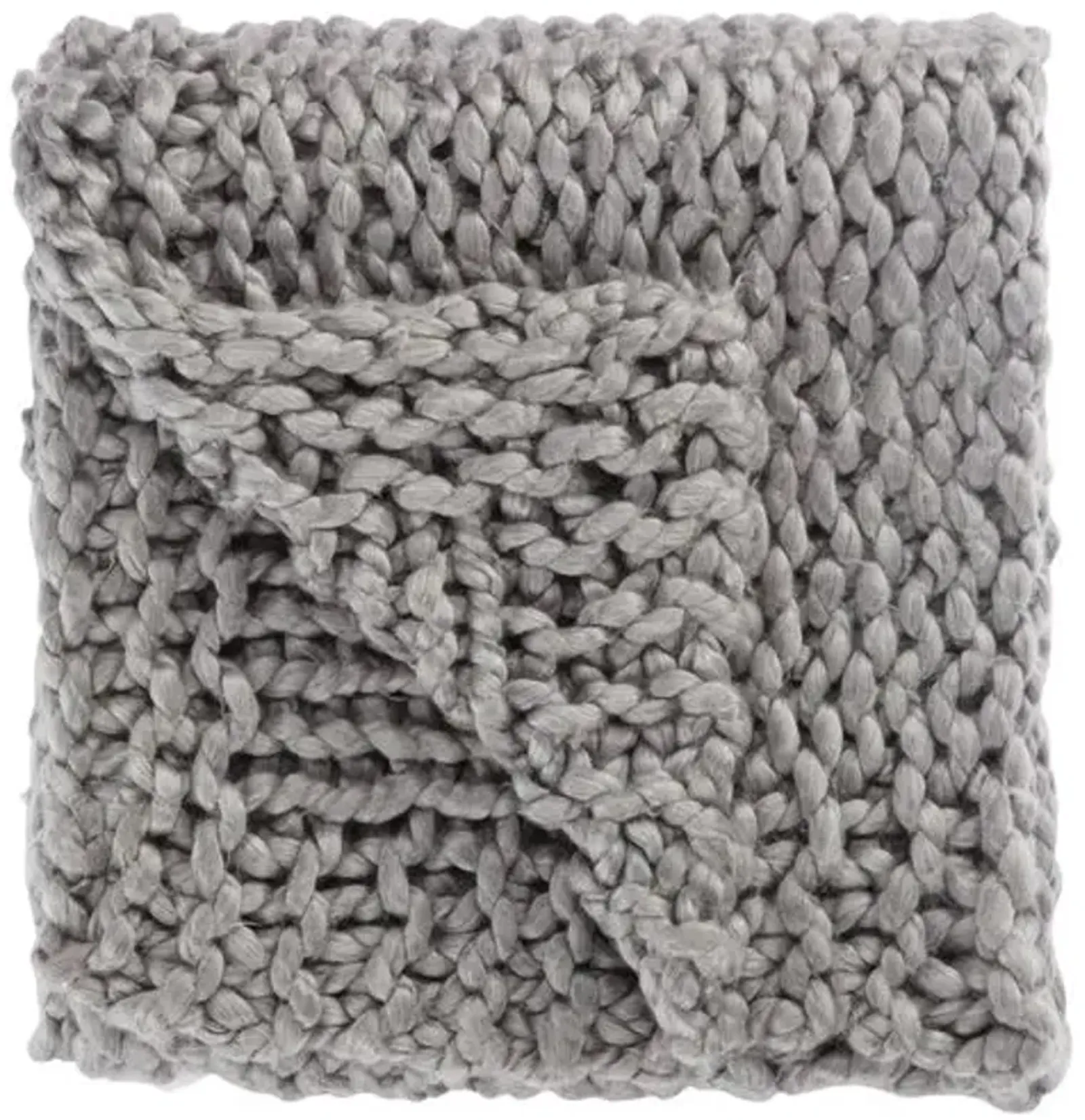 Yaya Cableknit Throw - Gray