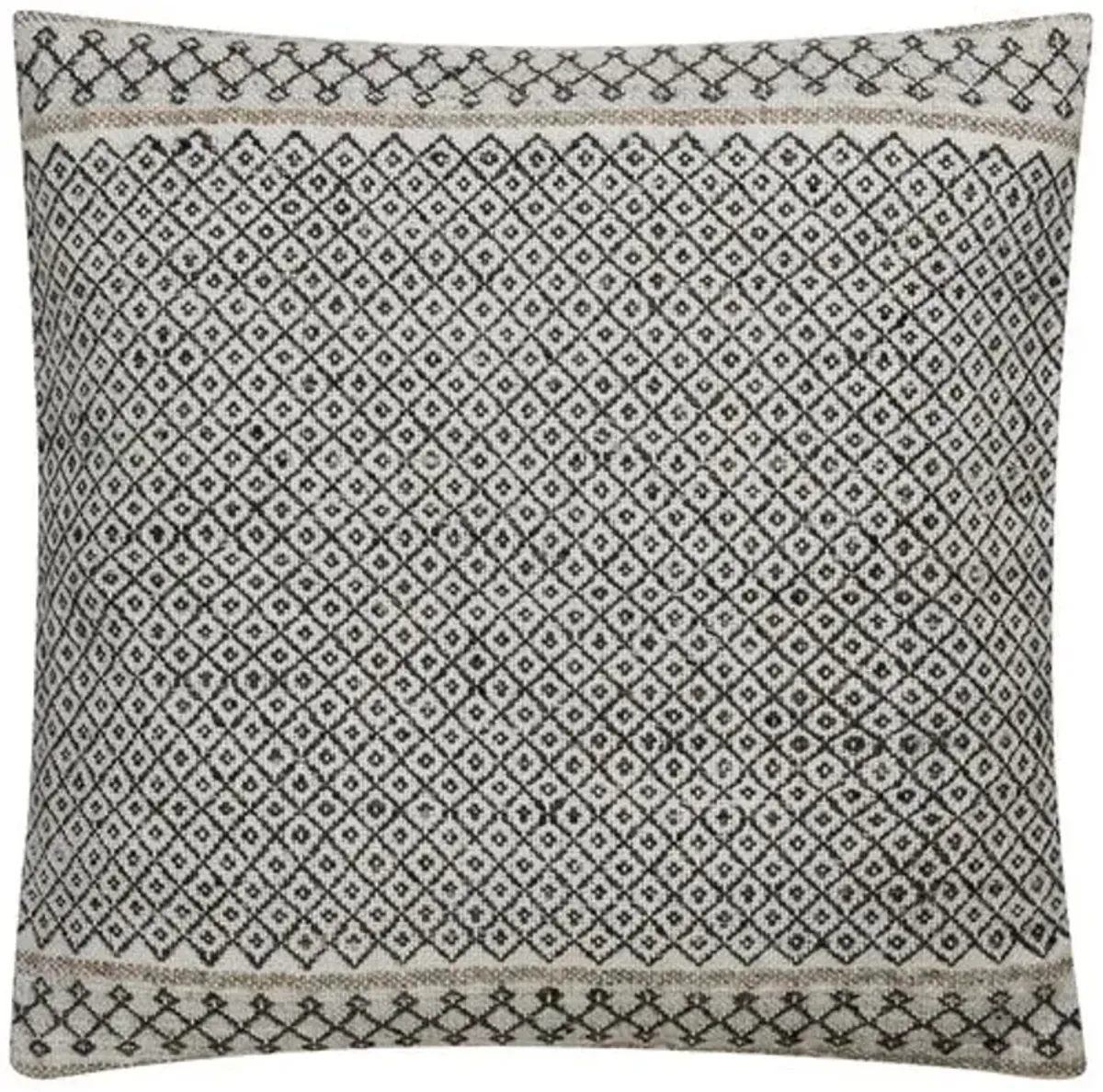 Scoa 18x18 Pillow - Ivory/Charcoal