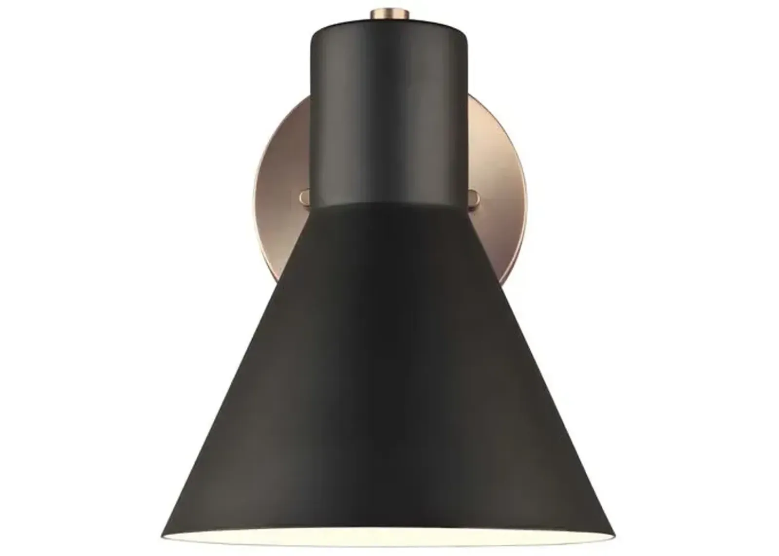 Towner 1-Light Bath Sconce - Satin Bronze - Black