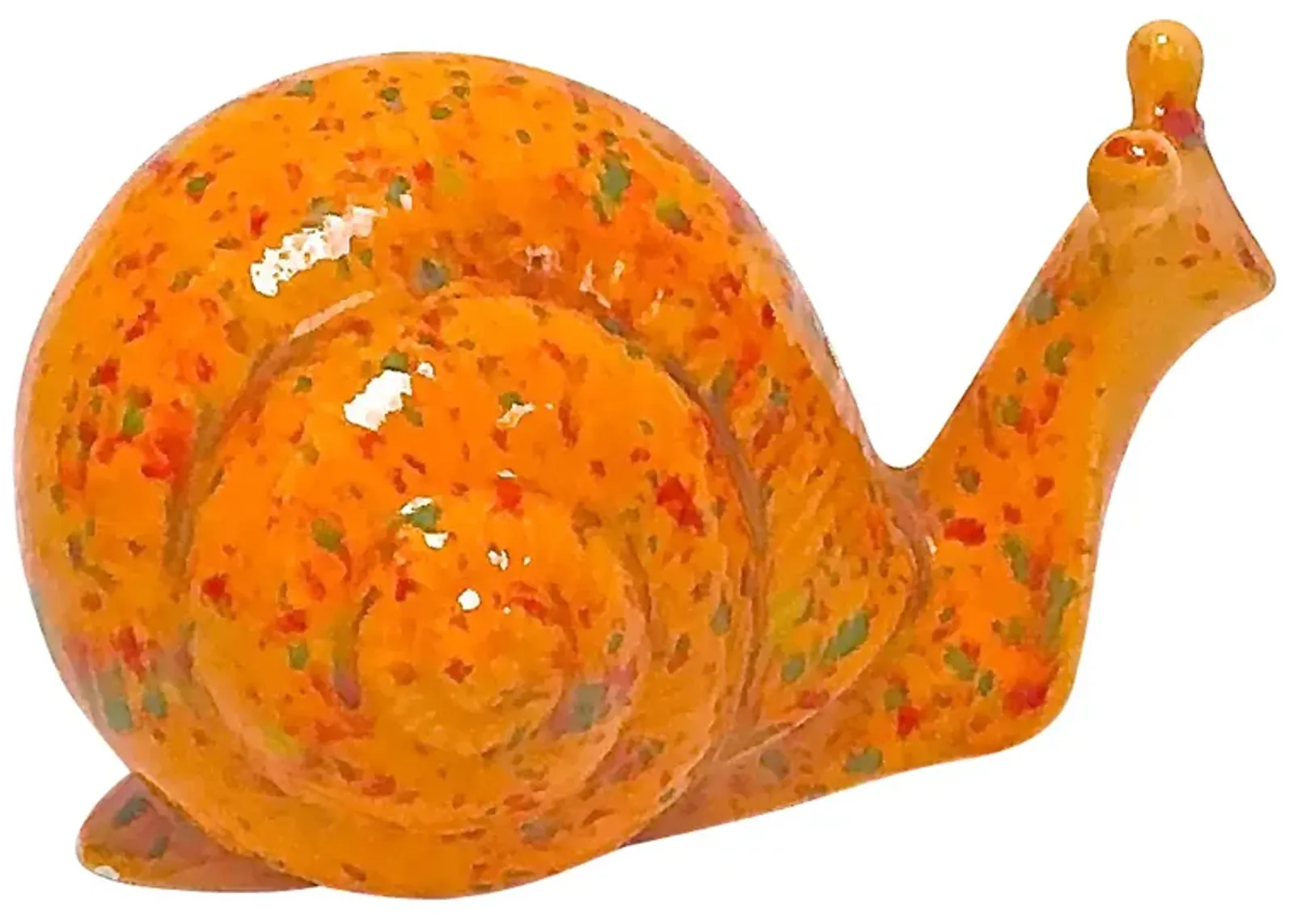 Mid-Century Modern Snail - Vermilion Designs - orange