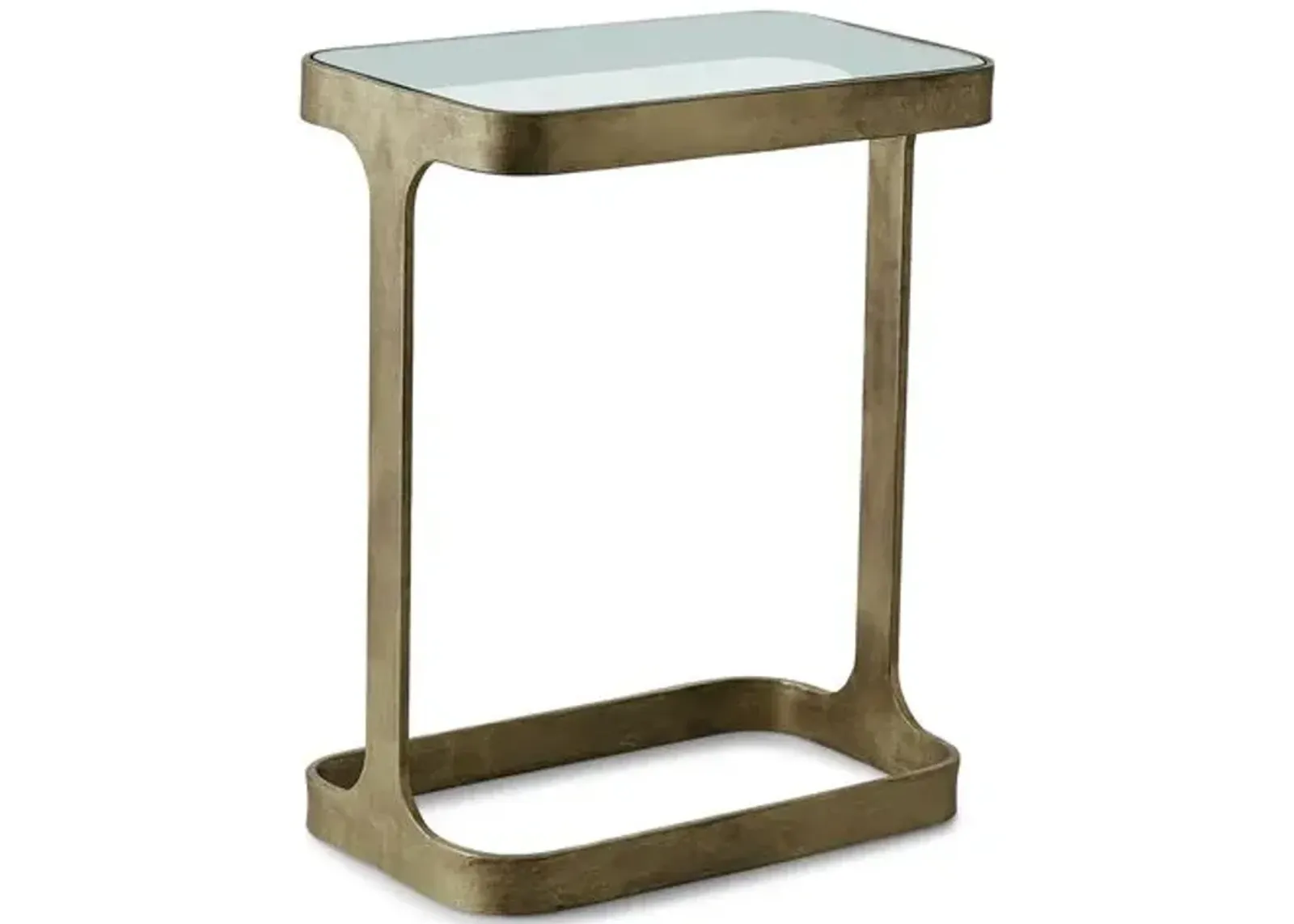 Saddle Side Table - Antiqued Gold - Global Views