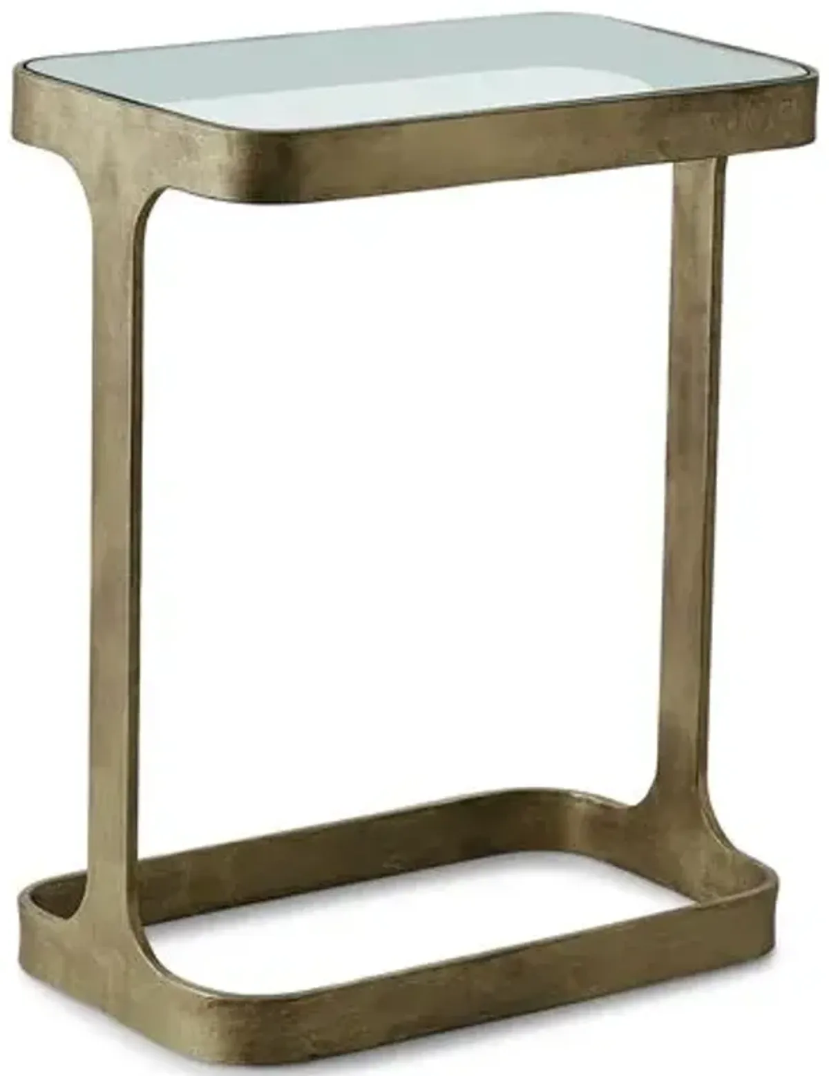 Saddle Side Table - Antiqued Gold - Global Views