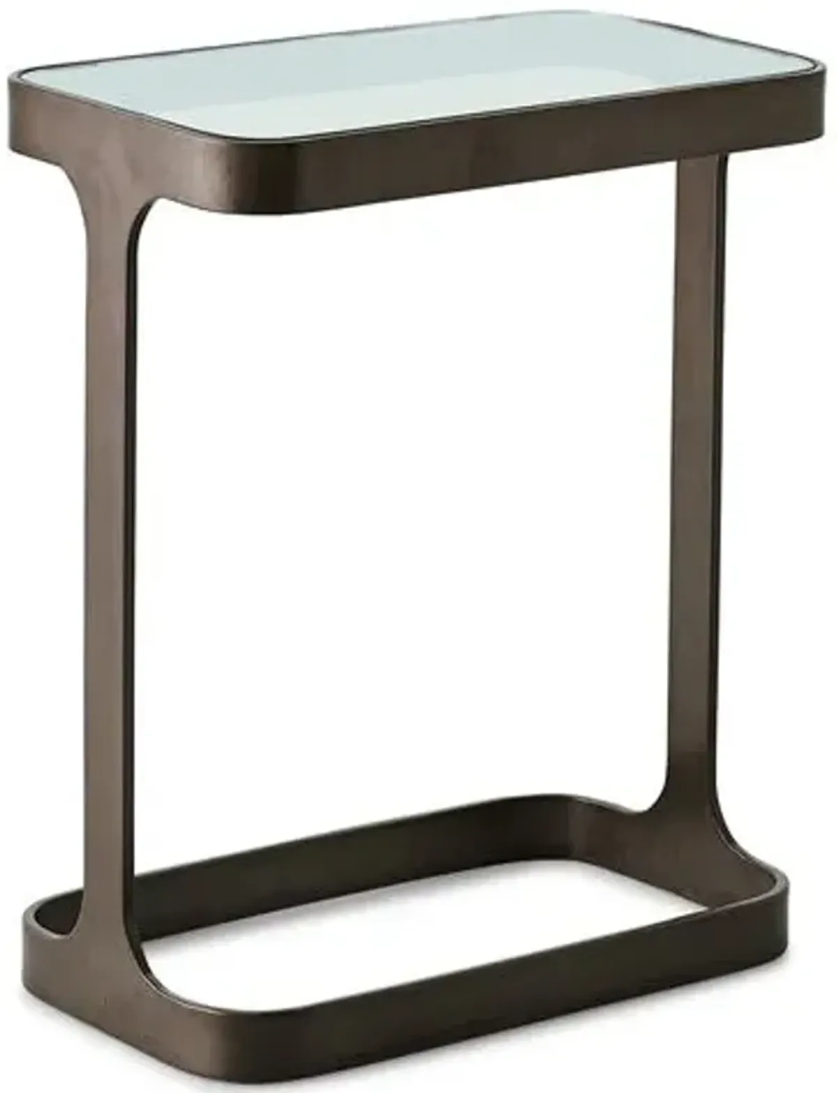 Saddle Side Table - Bronze - Global Views - Brown