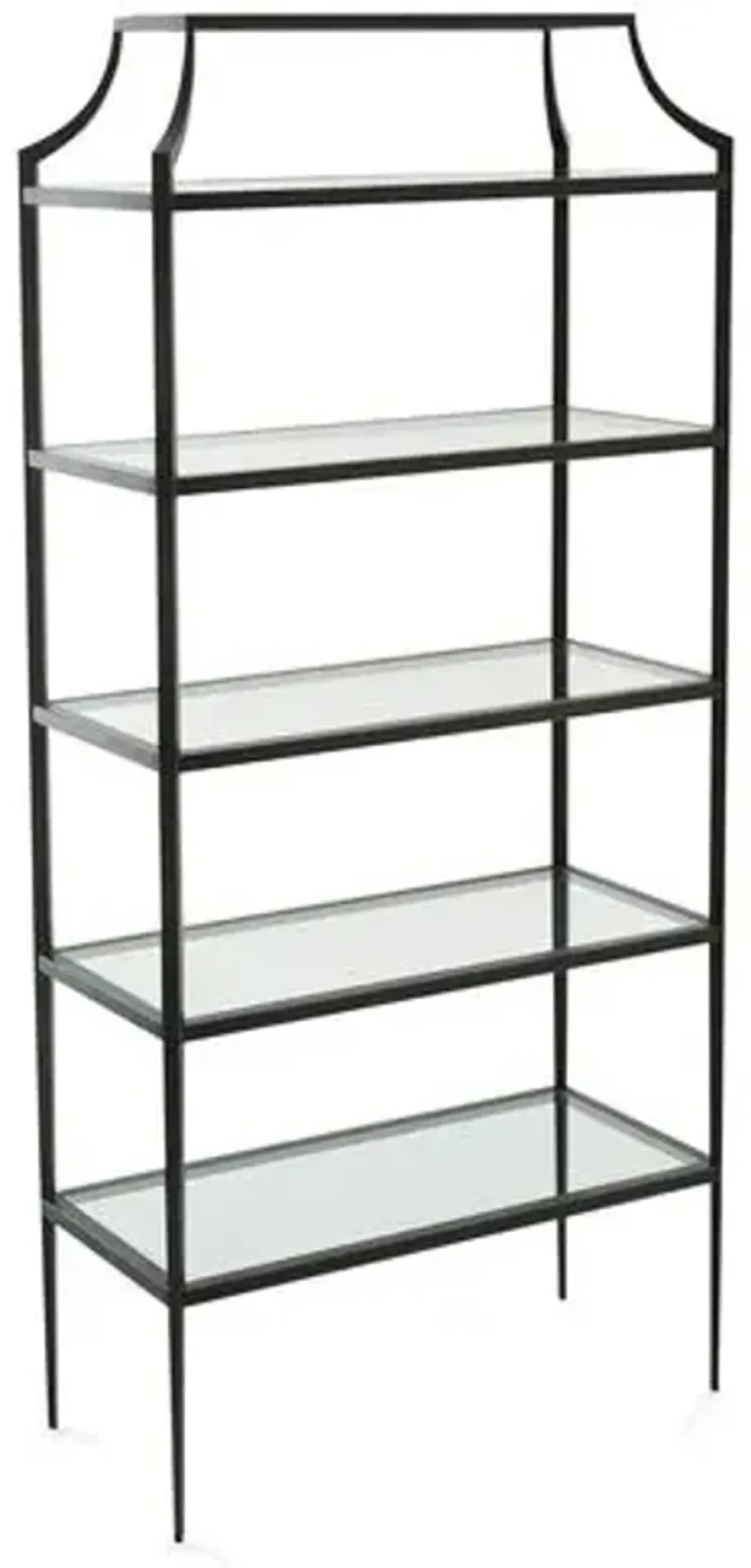 Lescot tagère - Gunmetal - Global Views - Black