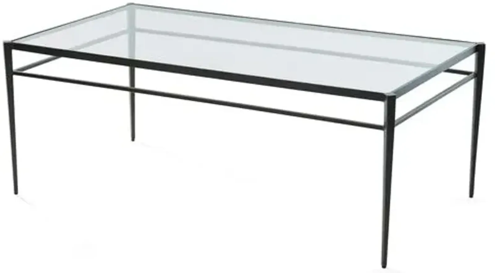 Lescot Coffee Table - Gunmetal - Global Views - Black