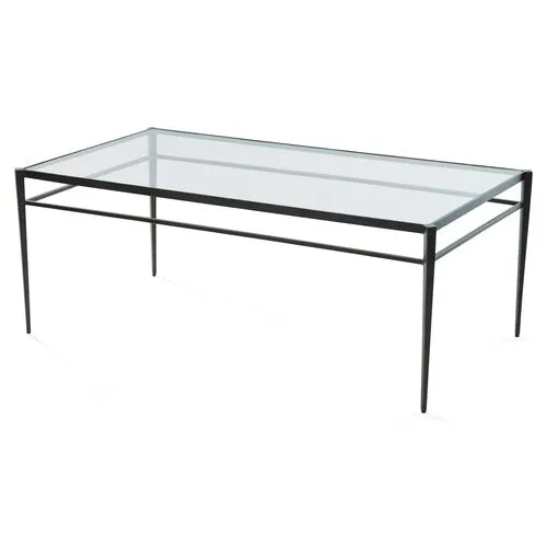 Lescot Coffee Table - Gunmetal - Global Views - Black