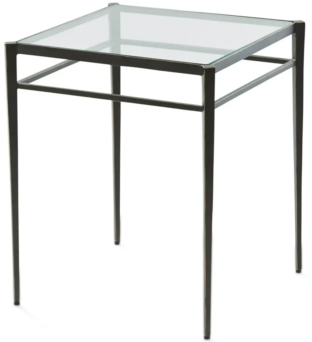 Lescot Large Side Table, Gunmetal