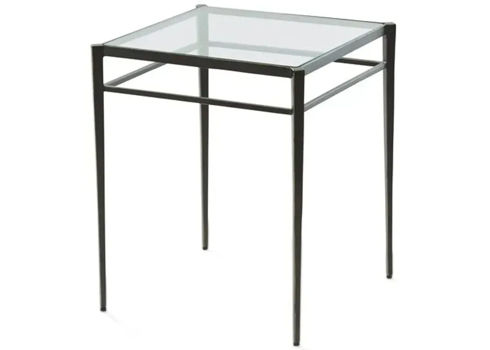 Lescot Large Side Table - Gunmetal - Global Views - Black