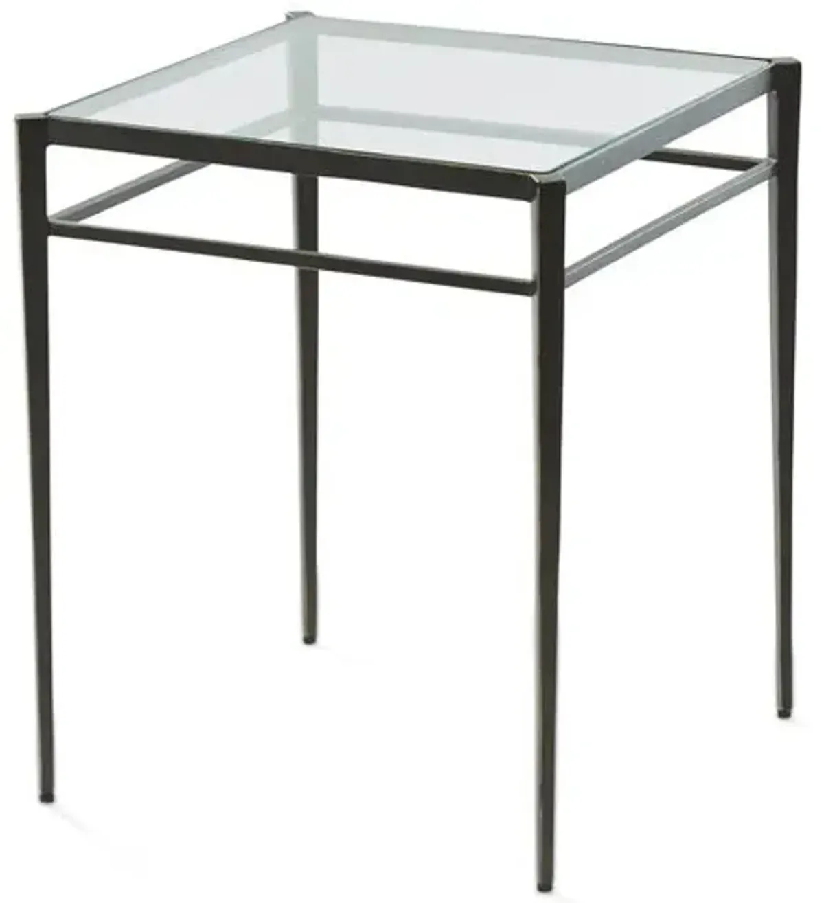 Lescot Large Side Table - Gunmetal - Global Views - Black