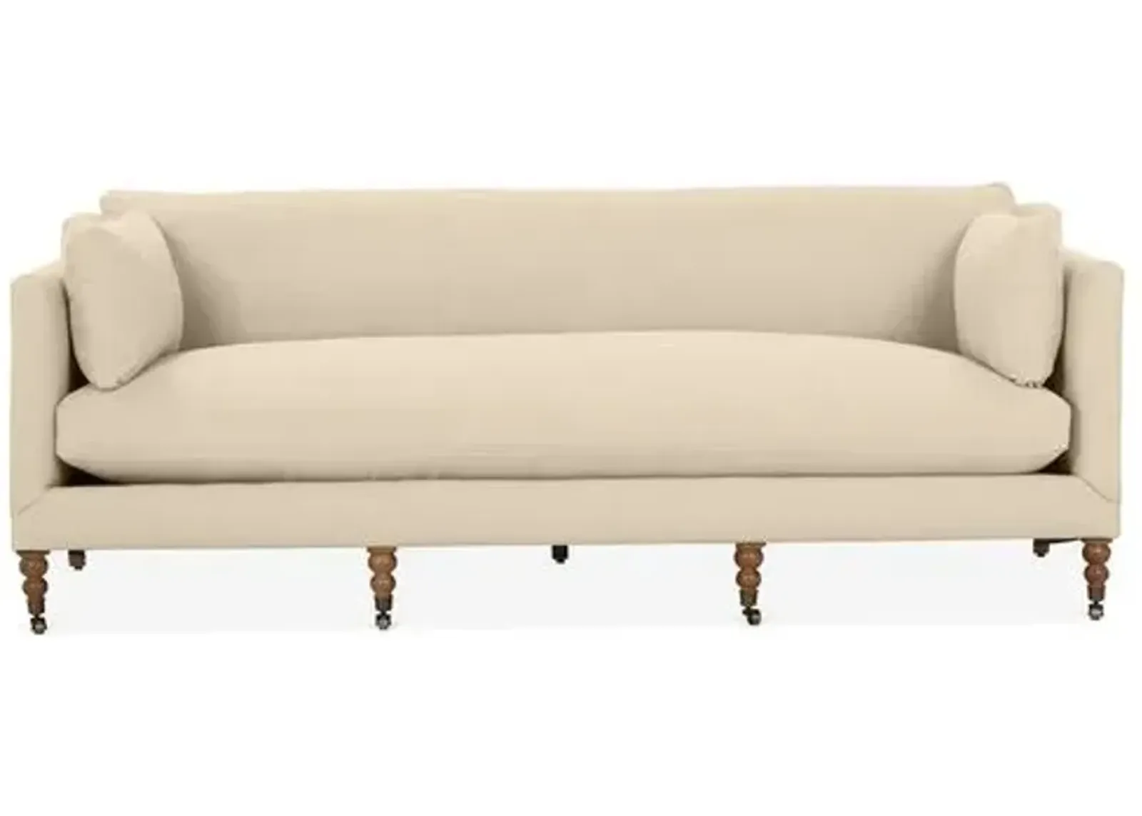 Margot 90" Crypton Sofa - Handcrafted