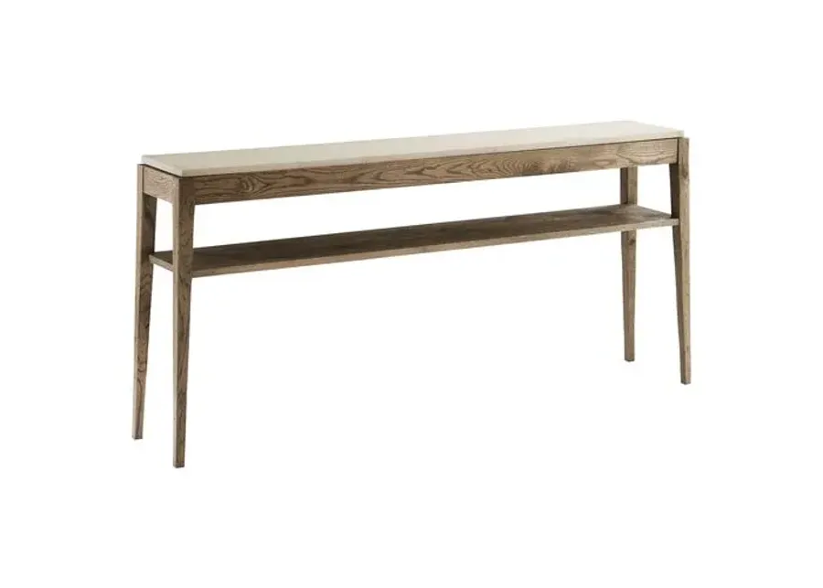 Tay Console - Ivory/Echo Oak - Theodore Alexander