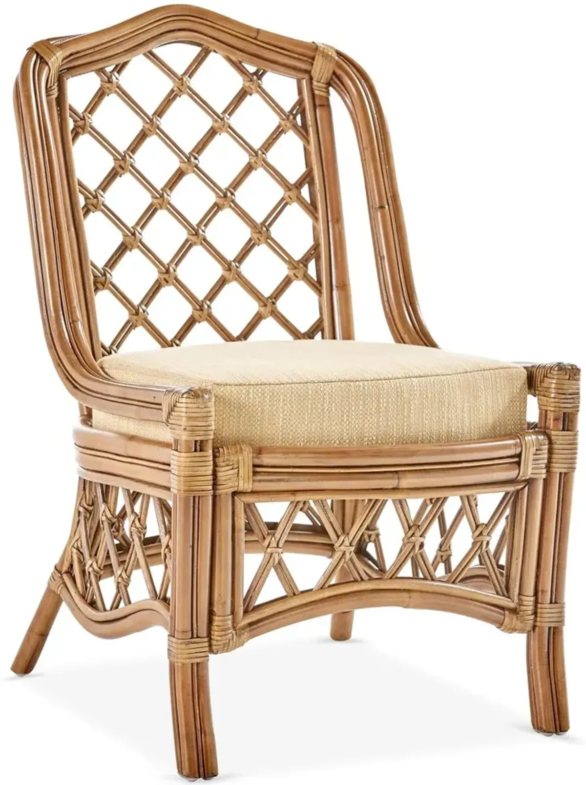 Nadine Rattan Side Chair, Natural/Beige
