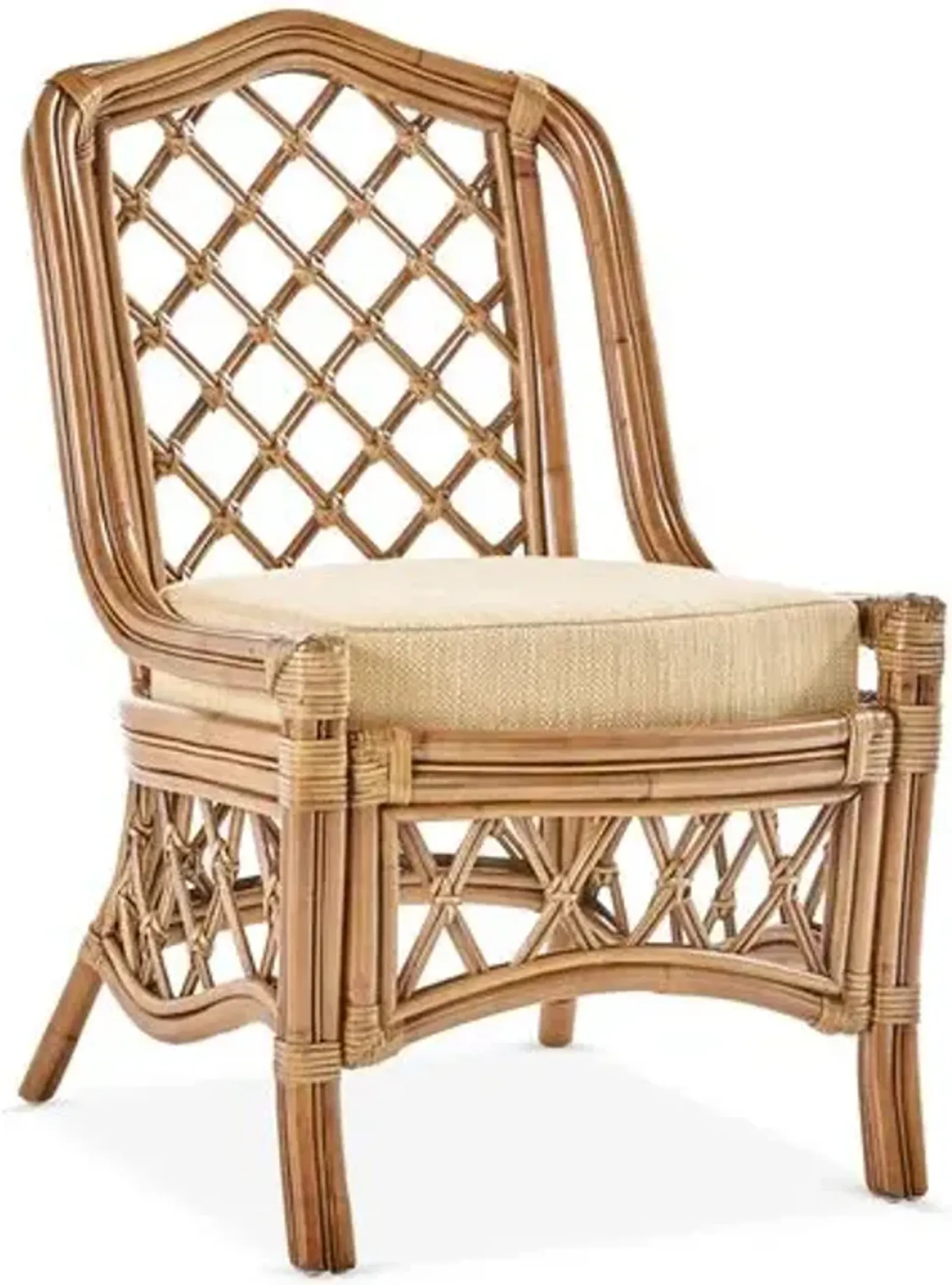 Nadine Rattan Side Chair - Natural/Beige - South Sea Rattan