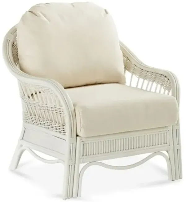 Bermuda Rattan Chair - White - South Sea Rattan